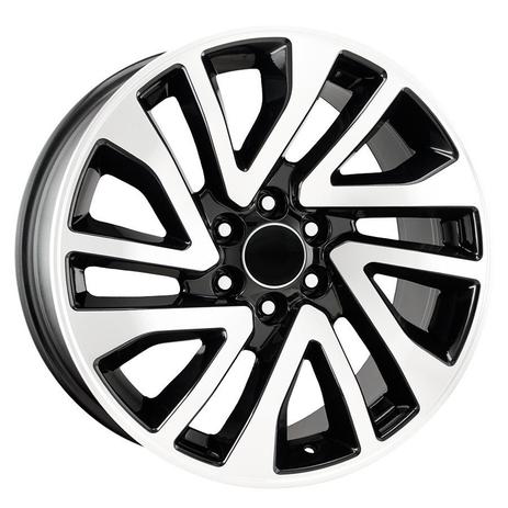 Jogo 4 rodas KR S01 Nissan Frontier aro 18 6x114 preto e diamante tala 8,5 ET 33 Menor preço em Jogo 4 rodas KR S01 Nissan Frontier aro 18 6x114 preto e diamante tala 8,5 ET 33