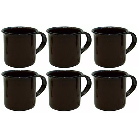 Jogo 6 Canecas Xícaras De 70ml Chá Café Esmaltadas Cozinha Marrom - Zanline Menor preço em Jogo 6 Canecas Xícaras De 70ml Chá Café Esmaltadas Cozinha Marrom - Zanline