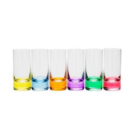 Jogo 6 copos 65ml para shot de cristal ecológico colorido Set-Bar Favorit Bohemia - 35027 Menor preço em Jogo 6 copos 65ml para shot de cristal ecológico colorido Set-Bar Favorit Bohemia - 35027