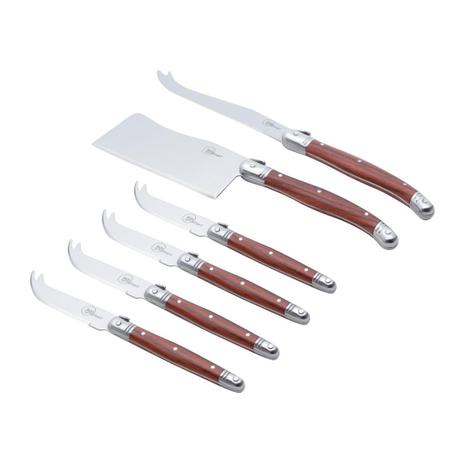 Jogo 6 Talheres Para Queijo Aço Inox Com Cabo Plástico Bon Gourmet Menor preço em Jogo 6 Talheres Para Queijo Aço Inox Com Cabo Plástico Bon Gourmet