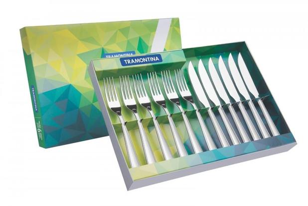 Jogo.aco inox p/churrasco 12pcs copacabana tramontina (66901630) Menor preço em Jogo.aco inox p/churrasco 12pcs copacabana tramontina (66901630)