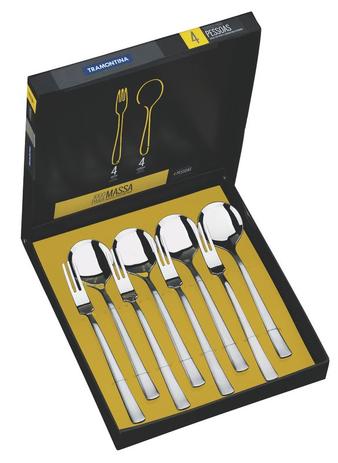 Jogo Aço Inox p/ Espaguete 8 peças 66934/610 Tramontina Menor preço em Jogo Aço Inox p/ Espaguete 8 peças 66934/610 Tramontina