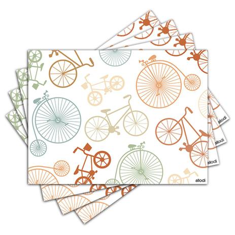 Jogo Americano - Bicicletas com 4 peças - 659Jo - Allodi Menor preço em Jogo Americano - Bicicletas com 4 peças - 659Jo - Allodi