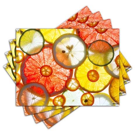 Menor preço em Jogo Americano - Cítrico com 4 peças - 033Jo - Allodi