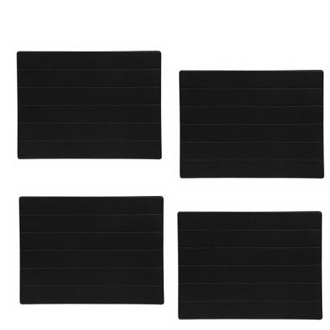 Jogo Americano com 4 unidades - Matte Preto - Copa cia Menor preço em Jogo Americano com 4 unidades - Matte Preto - Copa cia