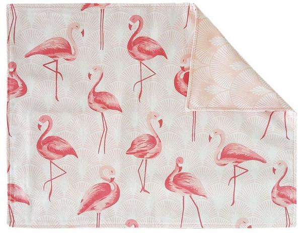 Jogo Americano de Tecido Flamingo Rosa - Americanos Cia Menor preço em Jogo Americano de Tecido Flamingo Rosa - Americanos Cia