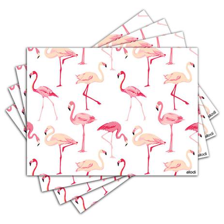 Jogo Americano - Flamingos com 4 peças - 1004Jo - Allodi Menor preço em Jogo Americano - Flamingos com 4 peças - 1004Jo - Allodi