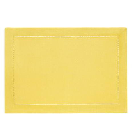 Jogo Americano Linho Amarelo Copa e Cia Menor preço em Jogo Americano Linho Amarelo Copa e Cia