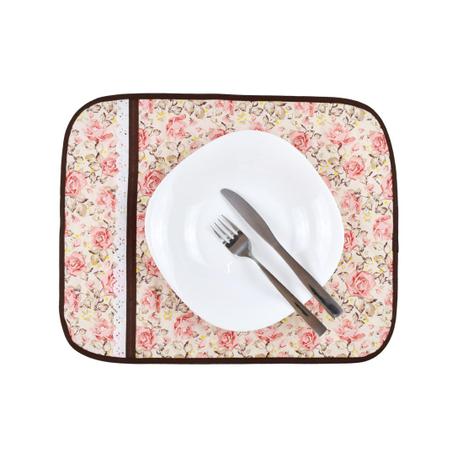 Jogo americano matelado 4 peças floral - Recanto da costura Menor preço em Jogo americano matelado 4 peças floral - Recanto da costura