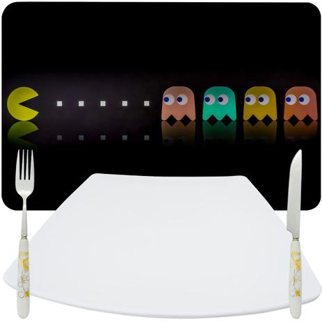 Jogo Americano Pac Man com Prato Importado mais Talheres - Cosy importações Menor preço em Jogo Americano Pac Man com Prato Importado mais Talheres - Cosy importações