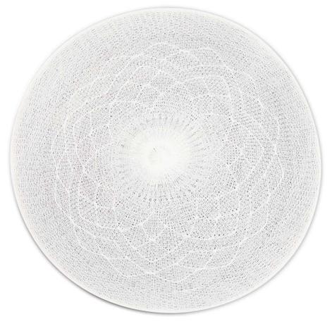 Menor preço em Jogo Americano Redondo Crochet Branco Tyft Yoi