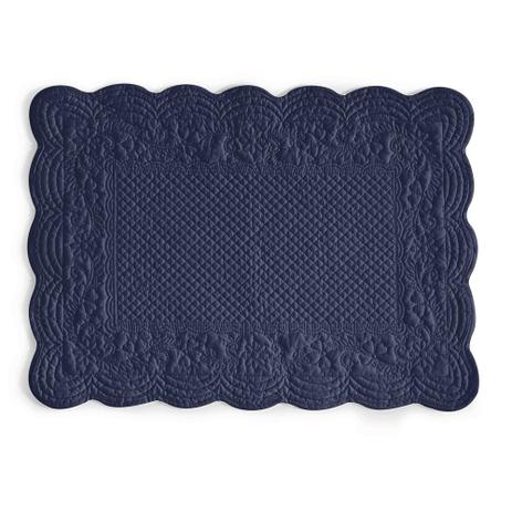 Jogo americano retangular de algodão Matelasse azul marinho 50 x 35 cm - 15343 - Copa cia Menor preço em Jogo americano retangular de algodão Matelasse azul marinho 50 x 35 cm - 15343 - Copa cia
