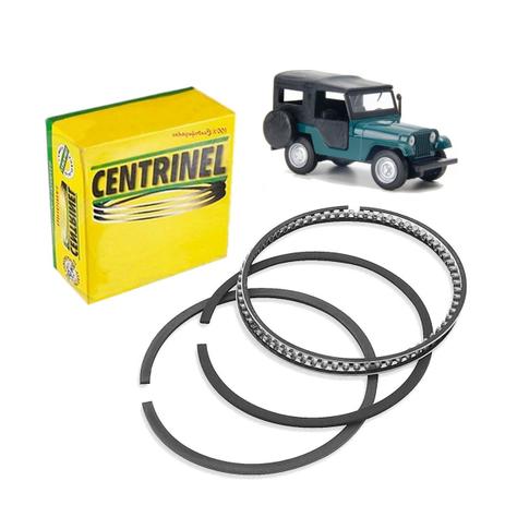Jogo Anéis Segmento Jeep e Rural Willys 3000 STD 6 cilindros - Centrinel Menor preço em Jogo Anéis Segmento Jeep e Rural Willys 3000 STD 6 cilindros - Centrinel