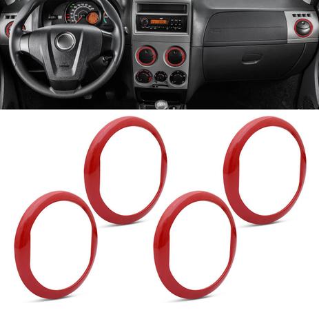 Jogo Apliques Vermelho Difusor de Ar Novo Palio G5 2012 a 2017 4 Peças Excelente Acabamento - Nk brasil é boa?