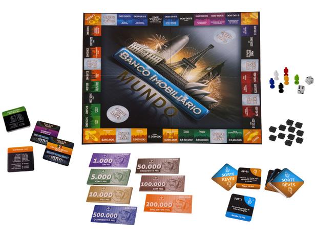 Jogo Banco Imobiliário Mundo Tabuleiro - Estrela Menor preço em Jogo Banco Imobiliário Mundo Tabuleiro - Estrela