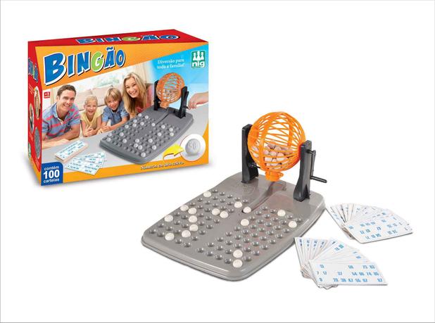 Jogo Bingo Roleta Loto 100 Cartelas Bingão - Nig Menor preço em Jogo Bingo Roleta Loto 100 Cartelas Bingão - Nig