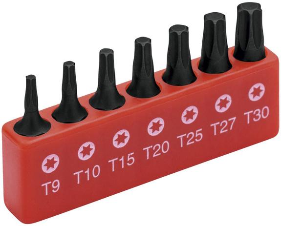 Jogo Bits Chave Torx T9 a T30 7 Peças Worker Menor preço em Jogo Bits Chave Torx T9 a T30 7 Peças Worker