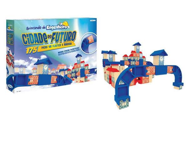 Jogo Brincando de Engenheiro Cidade do Futuro - 175 Peças Xalingo Menor preço em Jogo Brincando de Engenheiro Cidade do Futuro - 175 Peças Xalingo