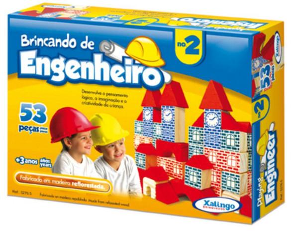 Jogo Brincando de Engenheiro II 53 Peças 5276.5 - Xalingo Menor preço em Jogo Brincando de Engenheiro II 53 Peças 5276.5 - Xalingo