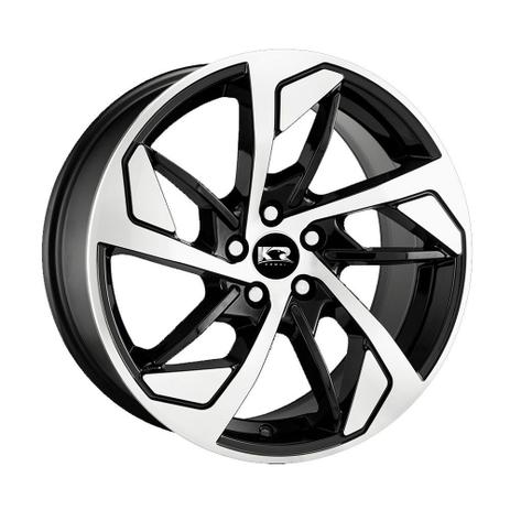 Jogo c/4 rodas aro 17x7,0 krmai k65 5x114 offset 32 bd (black diamond) Menor preço em Jogo c/4 rodas aro 17x7,0 krmai k65 5x114 offset 32 bd (black diamond)