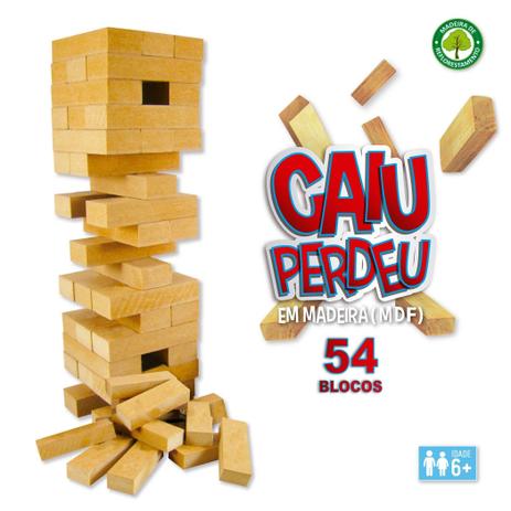 Jogo caiu perdeu 54 blocos de madeira - 7460 - Pais & Filhos é boa?