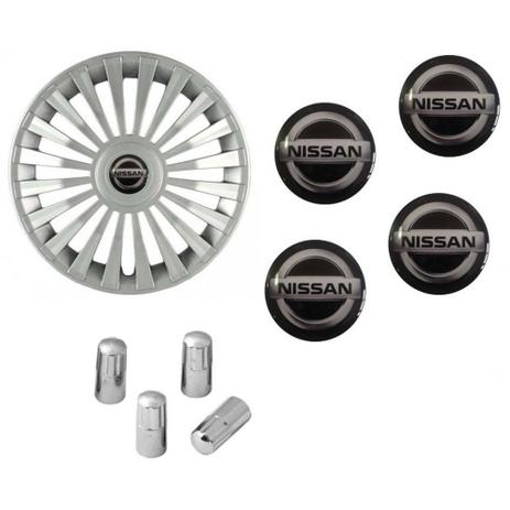 Jogo Calota Aro 13 Grid Premium Tuning Europa Prata + Emblema Resinado Nissan + Tampa Ventil Cromada (March, Versa, Sentra) - Grid calotas é boa?