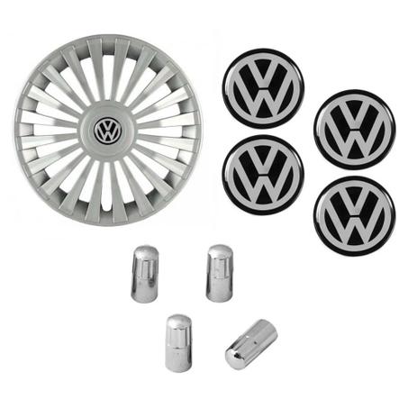 Jogo Calota Aro 13 Grid Premium Tuning Europa Prata + Emblema Resinado Volkswagen + Tampa Ventil Cromada Gol Parati Saveiro Voyage UP Santana Fox Polo - Grid calotas Menor preço em Jogo Calota Aro 13 Grid Premium Tuning Europa Prata + Emblema Resinado Volkswagen + Tampa Ventil Cromada Gol Parati Saveiro Voyage UP Santana Fox Polo - Grid calotas