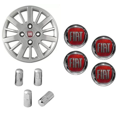Jogo Calota Aro 13 Siena Palio Fiat 2009 2010 Grid Prata + Emblema Resinado + Tampa Ventil Cromada - Grid calotas é boa?
