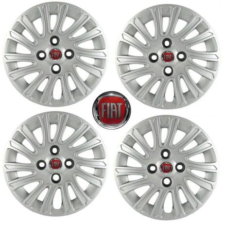 Jogo Calota Aro 14 Grand Siena 2012 2013 Fiat Grid Prata 4 Peças + Emblema Resinado - Grid calotas é boa?