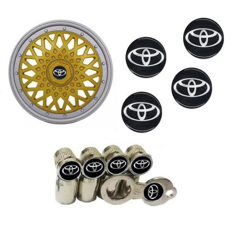 Jogo Calota Aro 14 Grid Super Sport BBS Dourado Prata + Emblema Resinado Toyota + Tampa Ventil (Corolla, Etios, Yaris) - Grid calotas é boa?