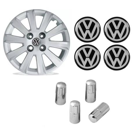 Jogo Calota Aro 15 Gol Confortline G5 2011 2012 Volkswagen Grid Prata + Emblema Resinado + Tampa Ventil Cromada - Grid calotas Menor preço em Jogo Calota Aro 15 Gol Confortline G5 2011 2012 Volkswagen Grid Prata + Emblema Resinado + Tampa Ventil Cromada - Grid calotas