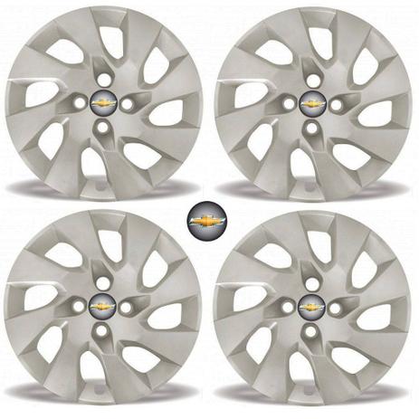 Jogo Calota Aro 15 Onix Prisma 2014 2016 Chevrolet GM Grid Prata 4 Peças + Emblema Resinado - Grid calotas Menor preço em Jogo Calota Aro 15 Onix Prisma 2014 2016 Chevrolet GM Grid Prata 4 Peças + Emblema Resinado - Grid calotas
