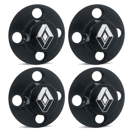 Jogo Calota Centro Roda Ferro Renault Symbol Emblema Preto é boa?