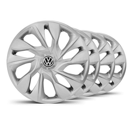 Jogo Calota DS4 Unicolor Prata Aro 14 VW UP - Elitte Menor preço em Jogo Calota DS4 Unicolor Prata Aro 14 VW UP - Elitte