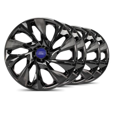 Jogo Calota DS4 Unicolor Preta Aro 14 Ford Azul Marinho - Elitte Menor preço em Jogo Calota DS4 Unicolor Preta Aro 14 Ford Azul Marinho - Elitte