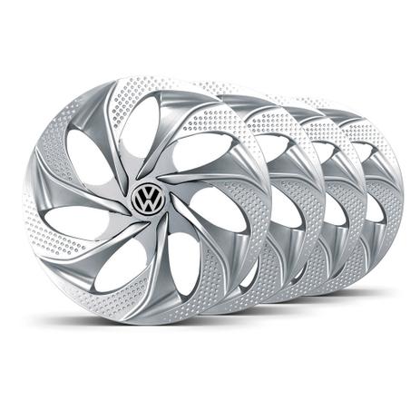 Jogo Calota Evolution Unicolor Aro 14 Prata VW Gol Todos - Elitte é ruim? Jogo Calota Evolution Unicolor Aro 14 Prata VW Gol Todos - Elitte é boa?