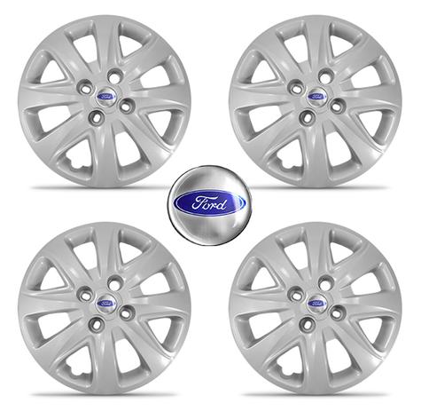 Jogo Calota Ford Ka Ka+ 2015 2016 Aro 14 Cubo Baixo Com Emblema 15 16 - Grid é boa?