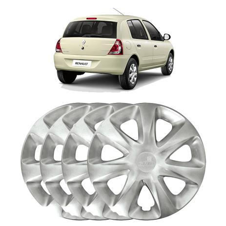 Jogo Calota Grid Clio 14/15 Aro 13” 4 Pçs Menor preço em Jogo Calota Grid Clio 14/15 Aro 13” 4 Pçs