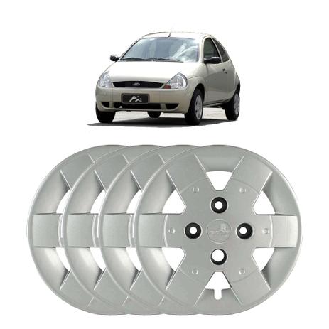 Jogo Calota Grid Ka 02/03 Aro 13” 4 Pçs Menor preço em Jogo Calota Grid Ka 02/03 Aro 13” 4 Pçs