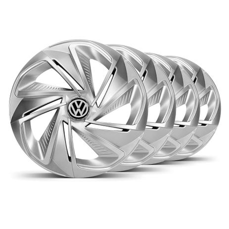 Jogo Calota Nitro Aro 14 Prata VW Voyage - Elitte Menor preço em Jogo Calota Nitro Aro 14 Prata VW Voyage - Elitte