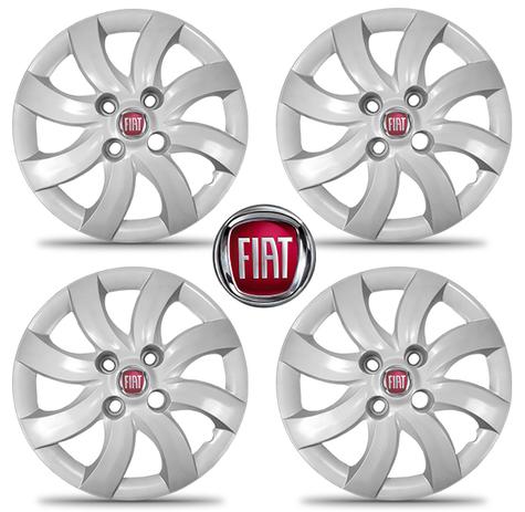 Jogo Calota Palio Attractive 12 13 Aro 14 Cubo Baixo Com Emblema Fiat 2012 2013 - Grid é boa?