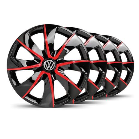 Jogo Calota Prime Aro 14 Preta / Vermelha VW Quantum - Elitte é boa?