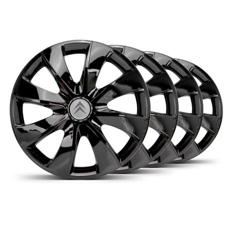 Jogo Calota Prime Unicolor Aro 14 Preta Emblema Prata Citroen C3 - Elitte é ruim? Jogo Calota Prime Unicolor Aro 14 Preta Emblema Prata Citroen C3 - Elitte é boa?