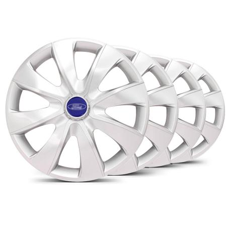 Jogo Calota Prime Unicolor Prata Aro 14 Ford Azul Marinho - Elitte Menor preço em Jogo Calota Prime Unicolor Prata Aro 14 Ford Azul Marinho - Elitte