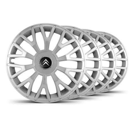 Jogo Calota Triton Unicolor Aro 14 Prata Emblema Preto Citroen Picasso - Elitte é boa?