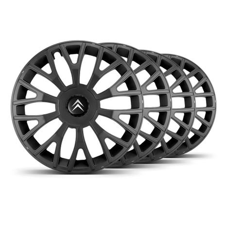 Jogo Calota Triton Unicolor Aro 14 Preta Fosca Emblema Preto Citroen Xantia - Elitte é boa?