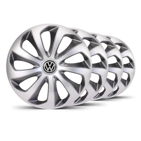 Jogo Calota Velox Aro 14 Prata / Grafite VW Quantum - Elitte Menor preço em Jogo Calota Velox Aro 14 Prata / Grafite VW Quantum - Elitte