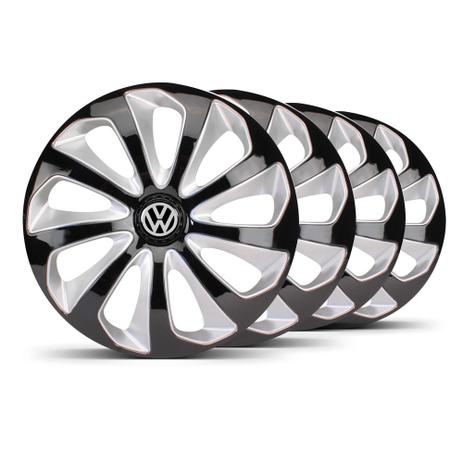 Jogo Calota Velox Aro 14 Preta / Prata VW Fox - Elitte é ruim? Jogo Calota Velox Aro 14 Preta / Prata VW Fox - Elitte é boa?