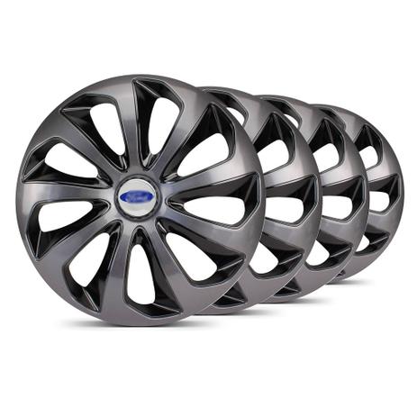 Jogo Calota Velox Grafite / Preta Aro 14 Ford Prata - Elitte é ruim? Jogo Calota Velox Grafite / Preta Aro 14 Ford Prata - Elitte é boa?