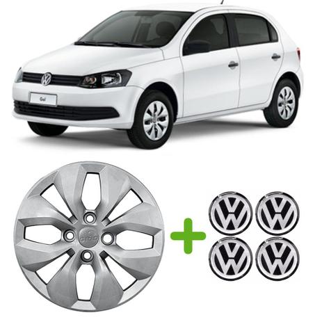 Jogo Calotas Gol G6 2014 A 2016 - Aro 13 + Emblema - Grid Menor preço em Jogo Calotas Gol G6 2014 A 2016 - Aro 13 + Emblema - Grid
